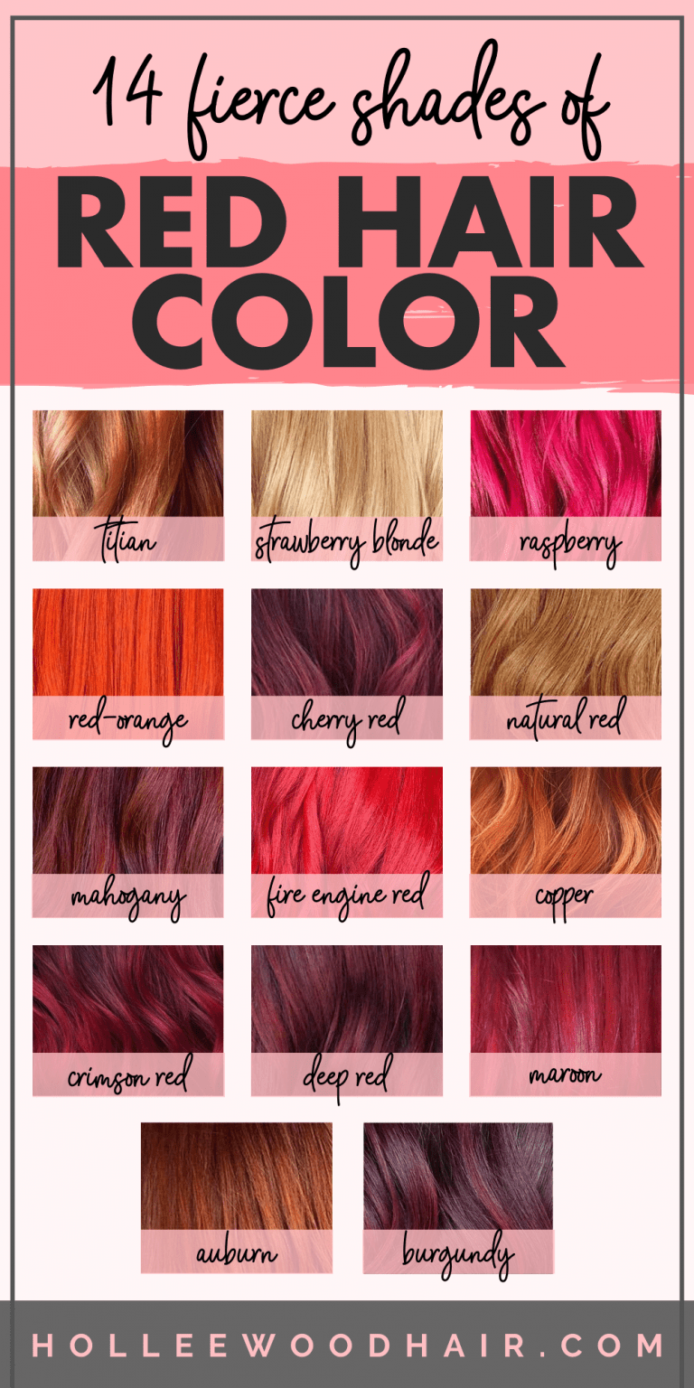 14 Different Shades Of Red Hair Color 2022 Ultimate Guide