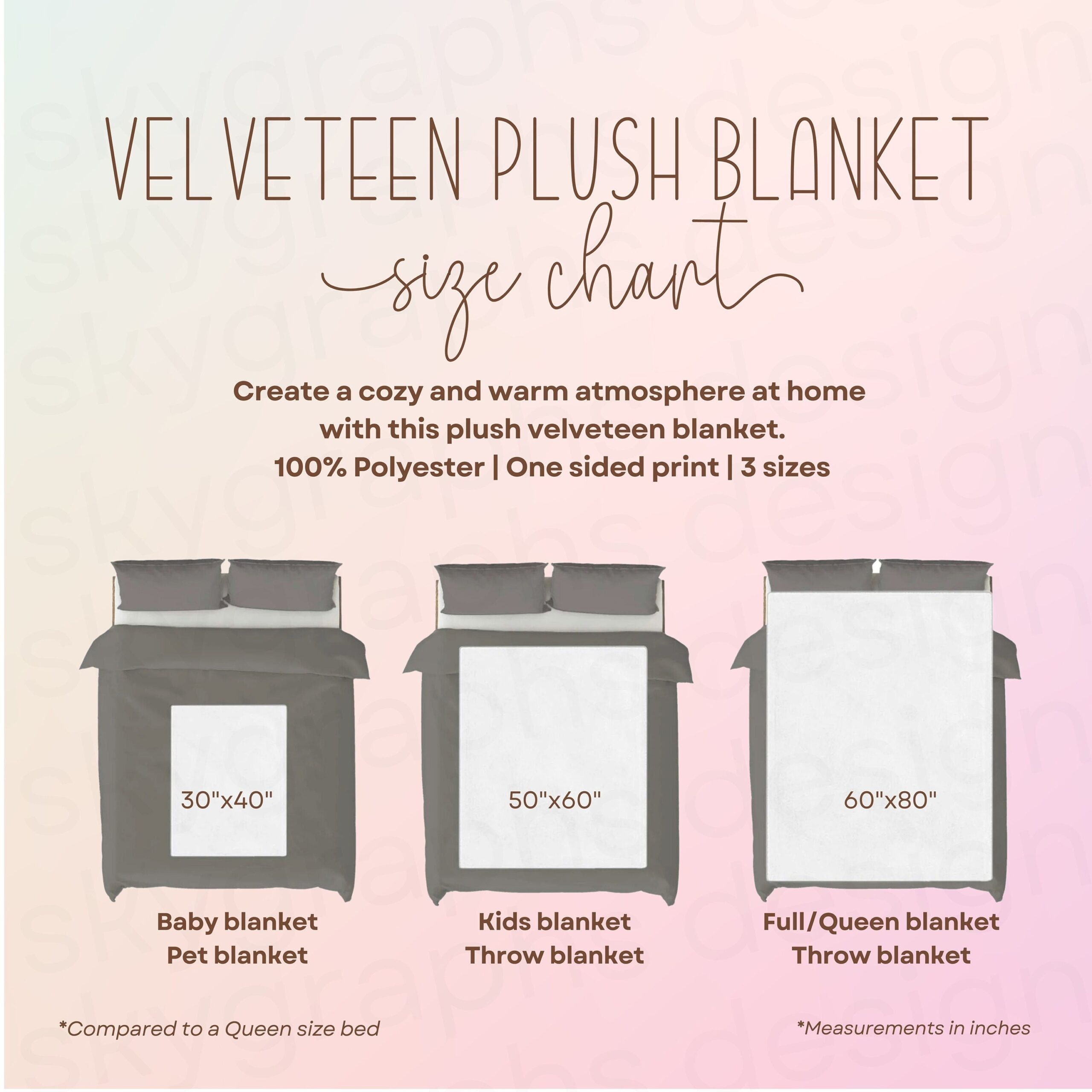throw blanket size chart throw blanket size chart
