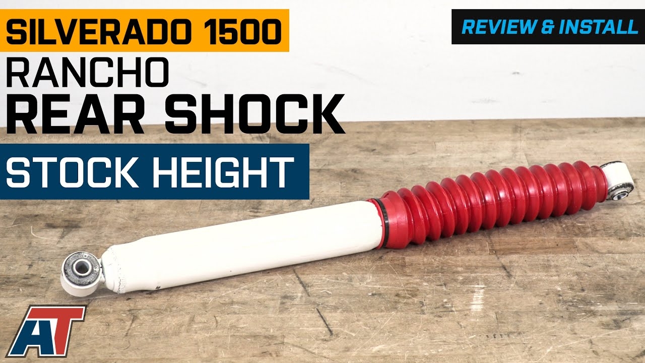 2007 2018 Silverado 1500 Rancho RS5000X Rear Shock For Stock Height 