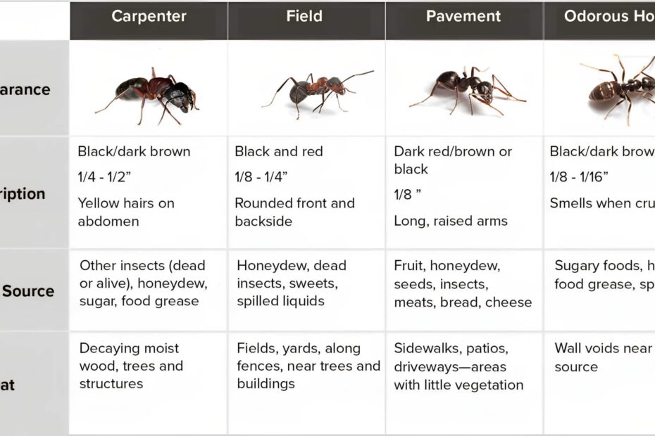 30 Free Printable Ant Identification Charts PDF