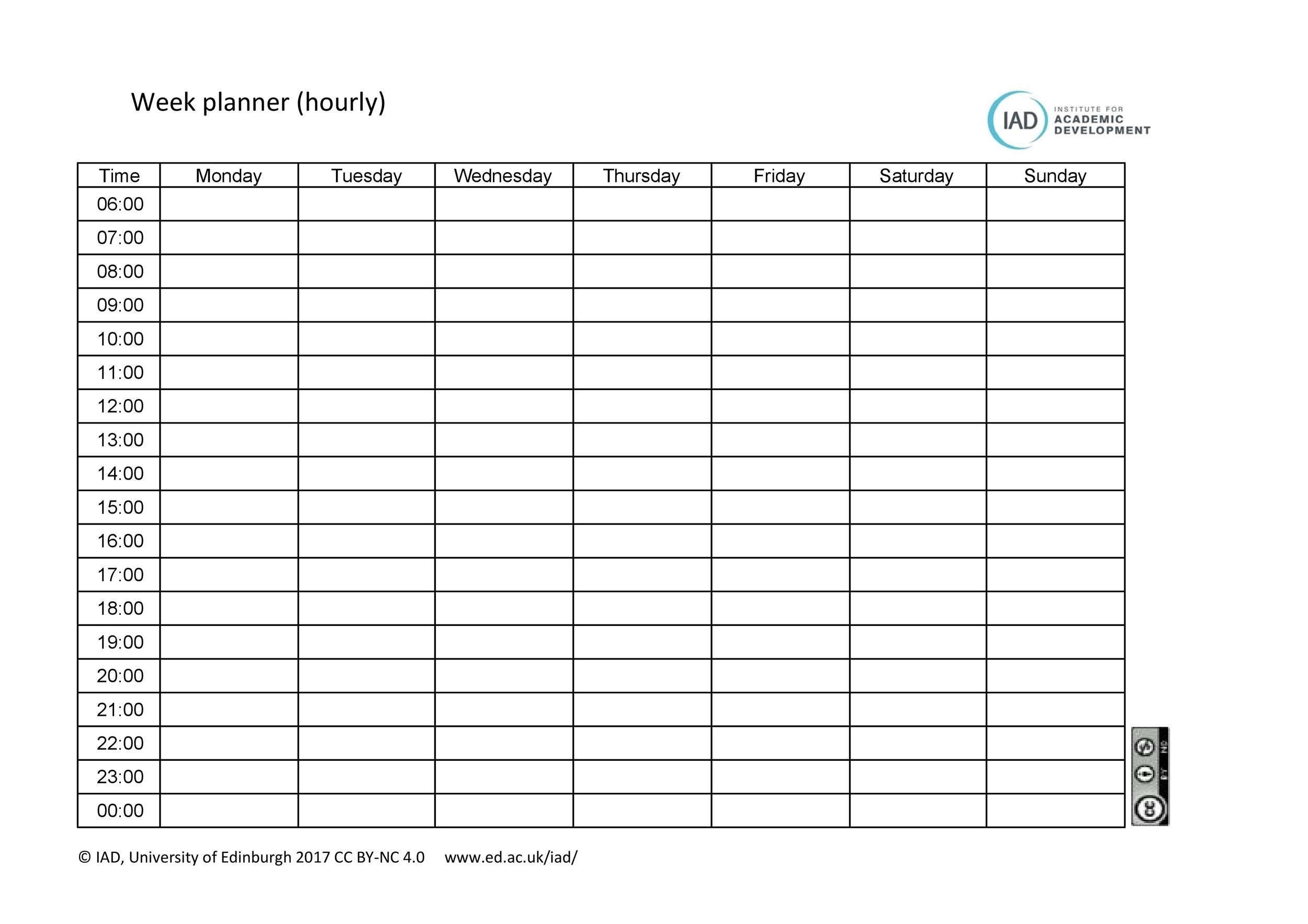 43 Effective Hourly Schedule Templates Excel MS Word TemplateLab