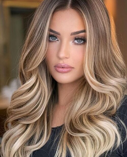 50 Trendy Hair Colour For Every Women Cream Coffee Blonde Balayage