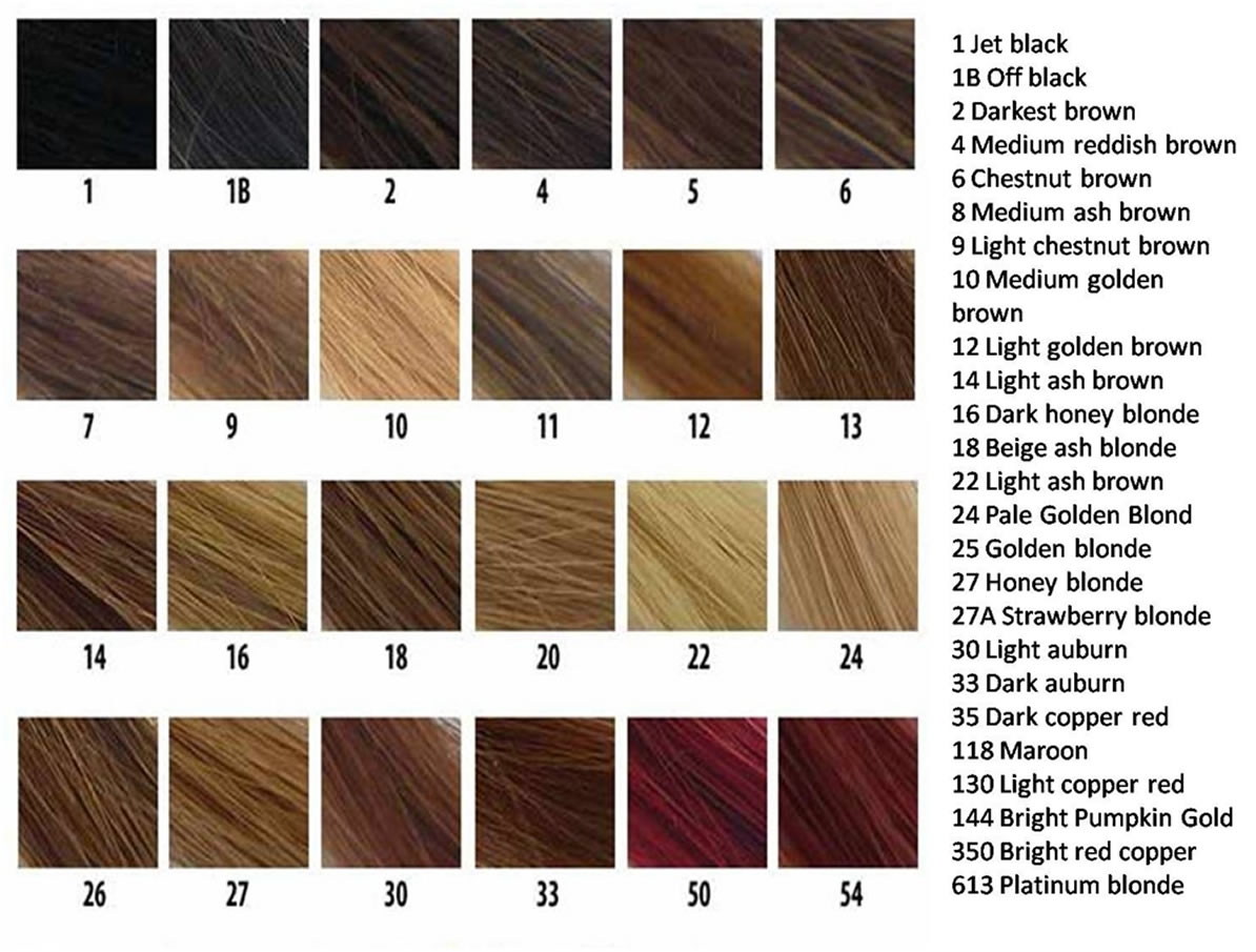 A Hair Color Chart To Get Glamorous Results At Home Hair Color Chart 