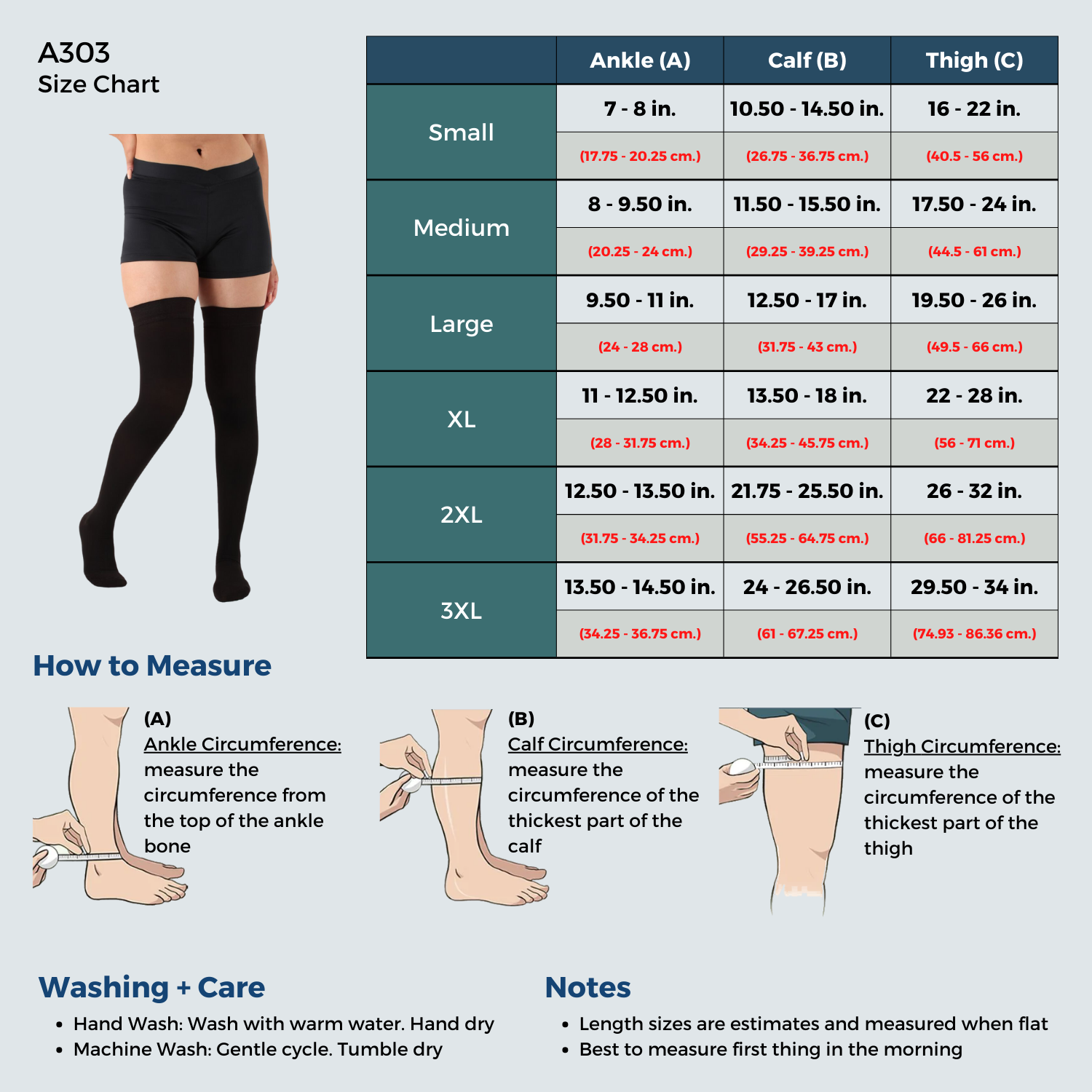 Absolute Support Opaque Compression Stockings Thigh Hi X Firm 