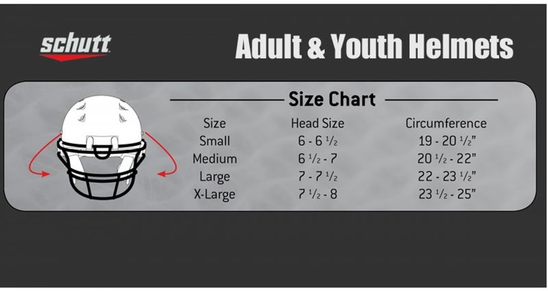 Accurately Fit Your Helmet With Schutts Sizing Charts Accurately Fit 