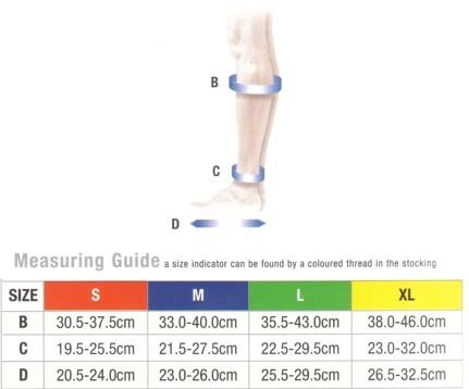 Activa CLASS 2 Compression Socks Below Knee Support Hosiery 18 24mmHg 