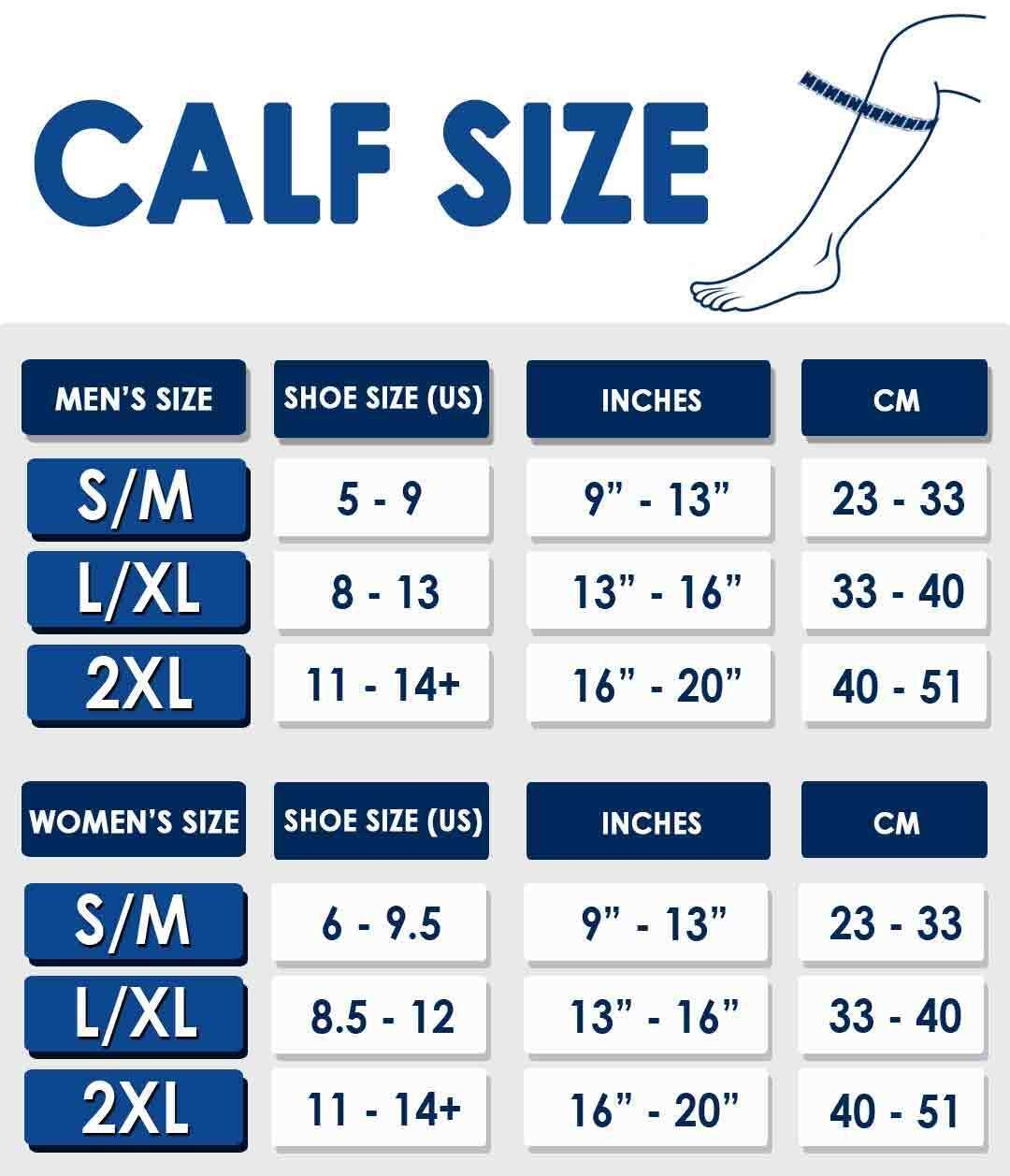 Activa Compression Socks Size Chart At Carlos Brookover Blog