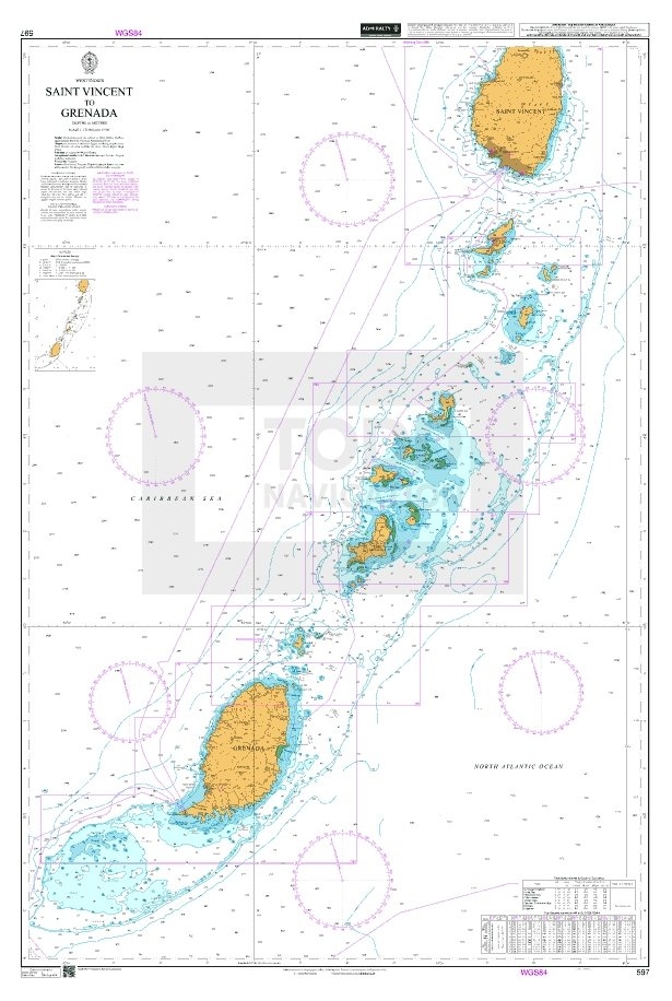 ADMIRALTY Chart 597 Saint Vincent To Grenada Toddnavigation