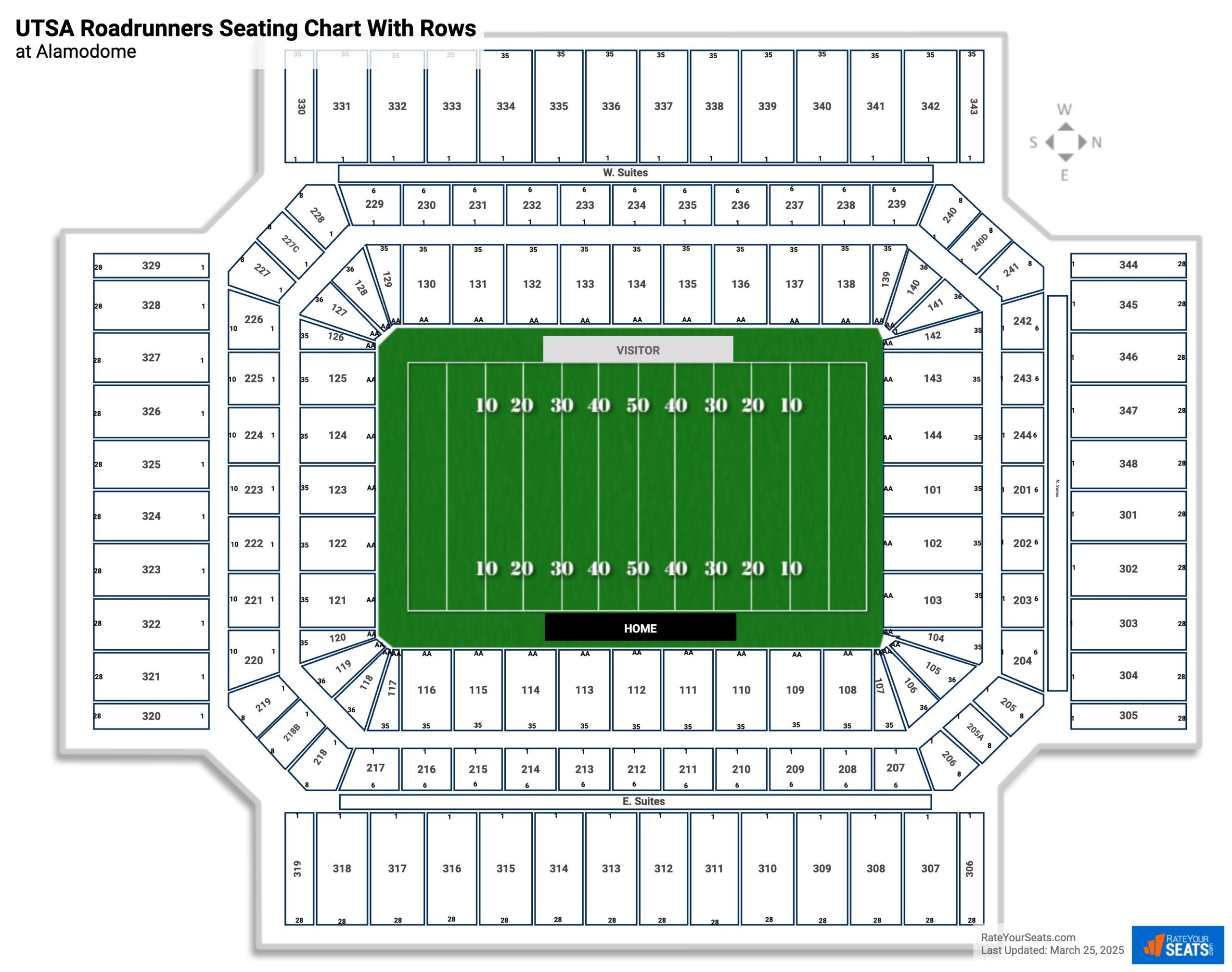 Alamodome Seating Charts RateYourSeats