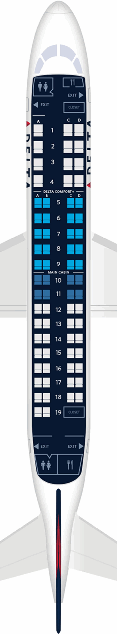 seating chart embraer 175 seating chart embraer 175