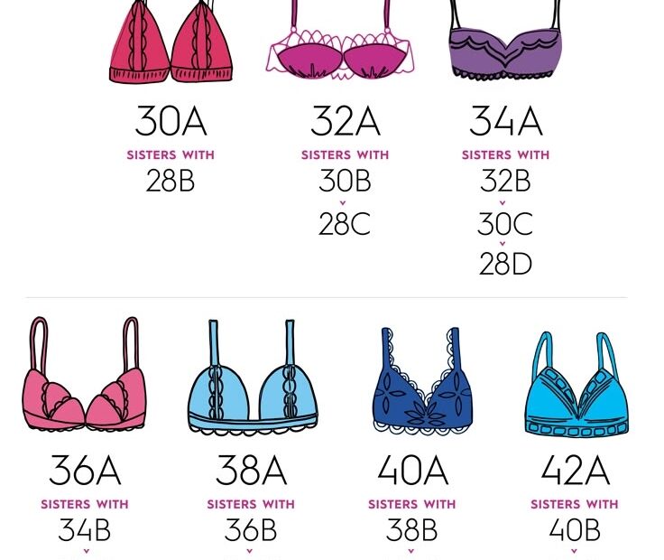 All Bra Sizes Chart Bra Size Chart