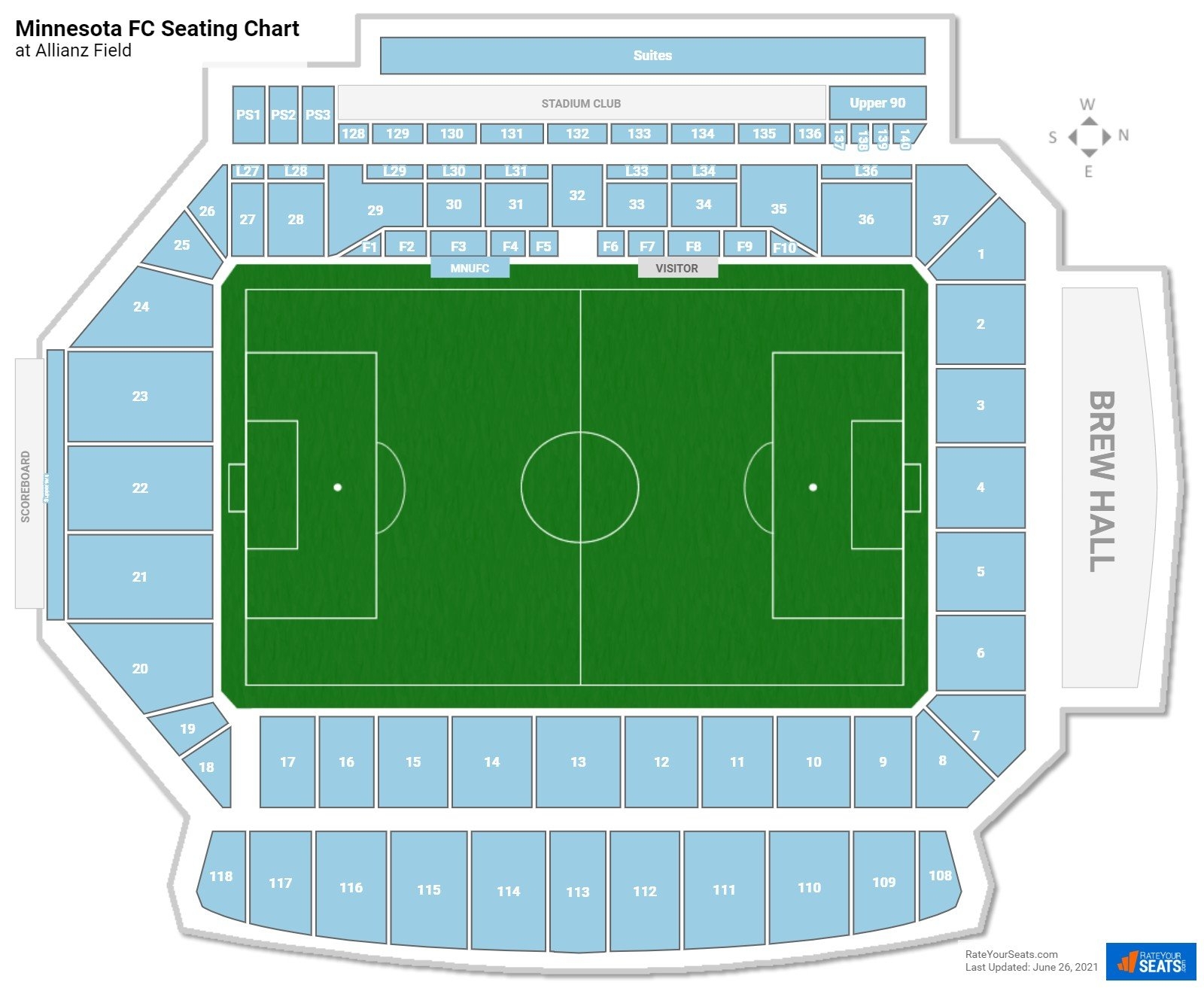 Allianz Field Seating Chart RateYourSeats