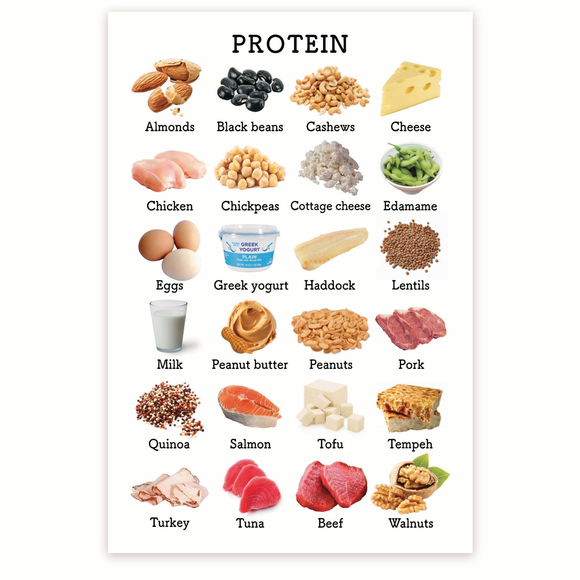 protein chart protein chart
