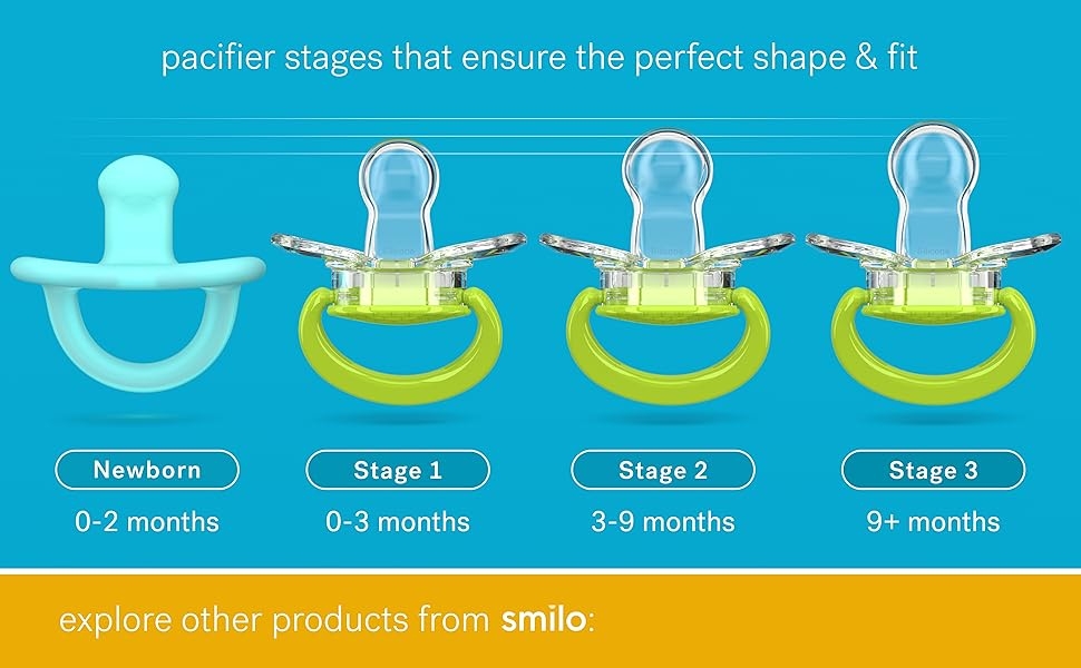 Amazon Smilo Baby Pacifier With Orthodontic Design For Healthy 