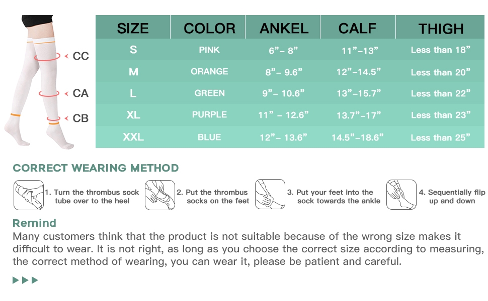 Amazon T E D Anti Embolism Compression Stockings Thigh High Knee 