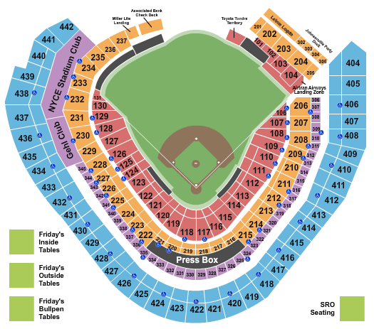 American Family Field Seating Chart For All Events