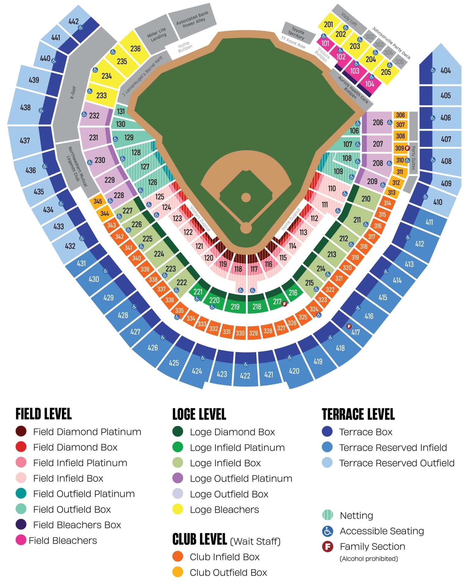 Amfam Amphitheater Seating Chart