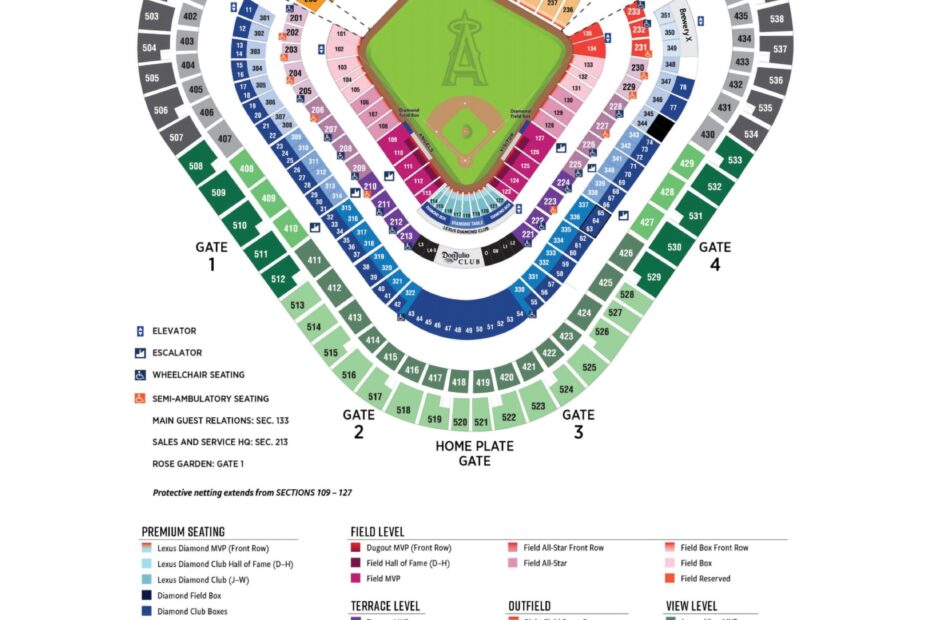 Anaheim Angels Tickets Seating Chart
