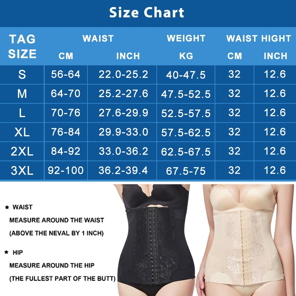 Angel Curves Waist Trainer Size Chart At Gabriel Williamson Blog