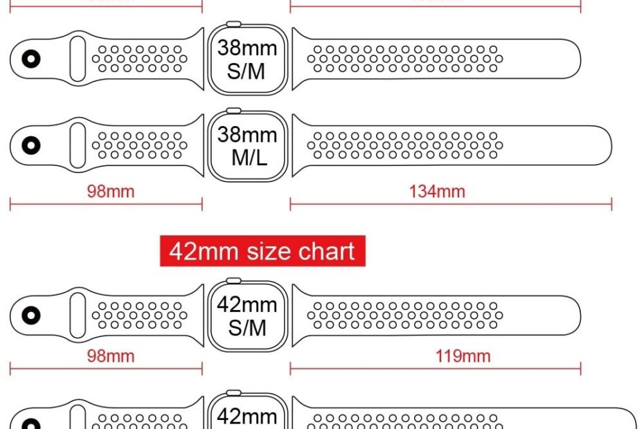 Apple Watch Band Size Chart Printable