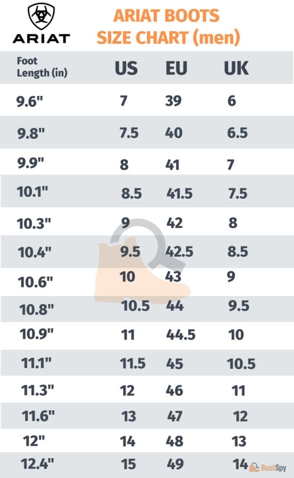 Ariat Boot Sizing Guide For Proper Fit And Feel
