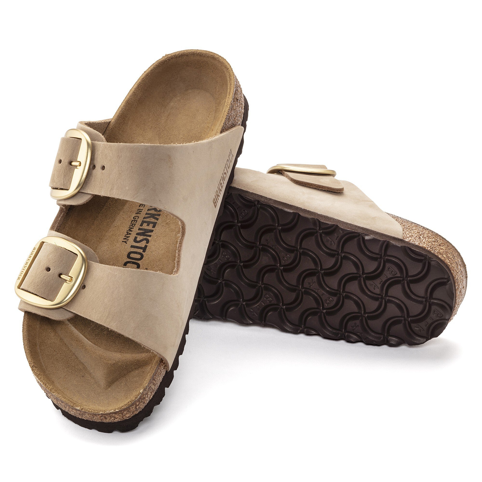 Arizona Big Buckle Nubukleder Sandcastle BIRKENSTOCK