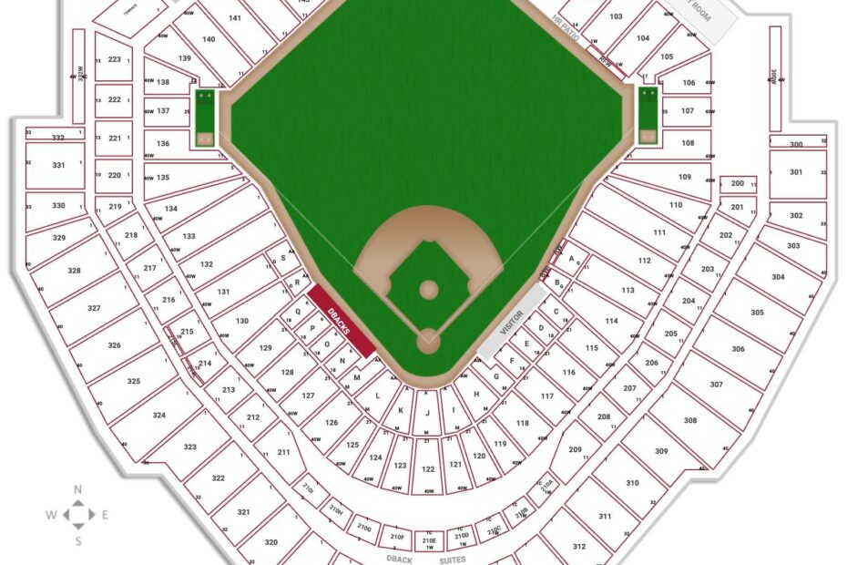 Arizona Chase Field Seating Chart