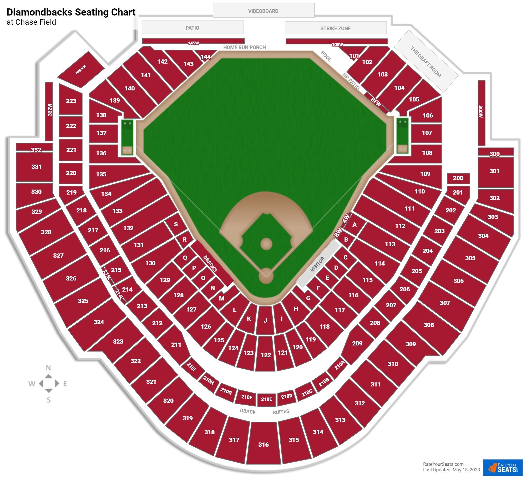 Arizona Diamondbacks Seating Chart RateYourSeats