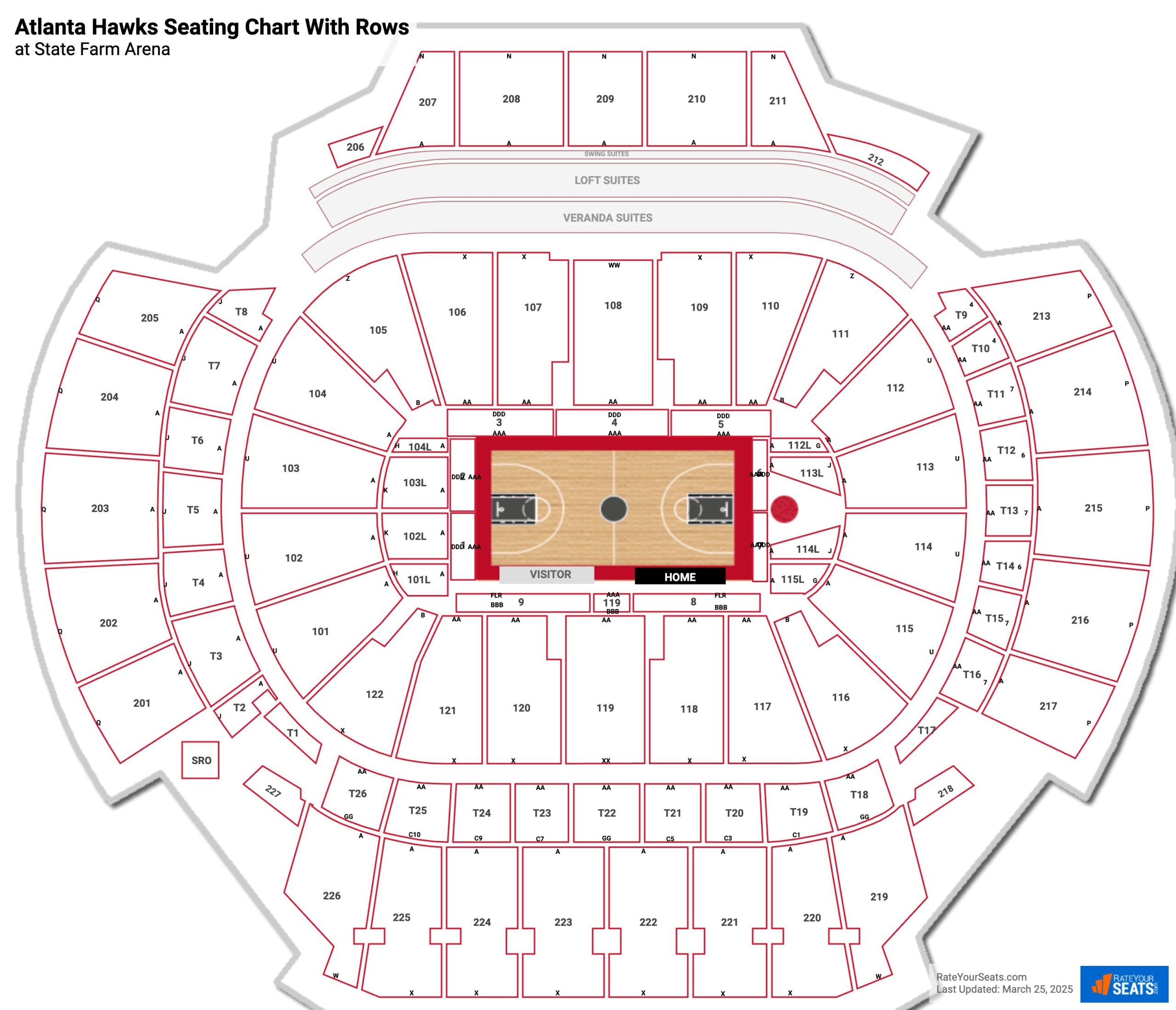 Atlanta Hawks Seating Charts At State Farm Arena RateYourSeats