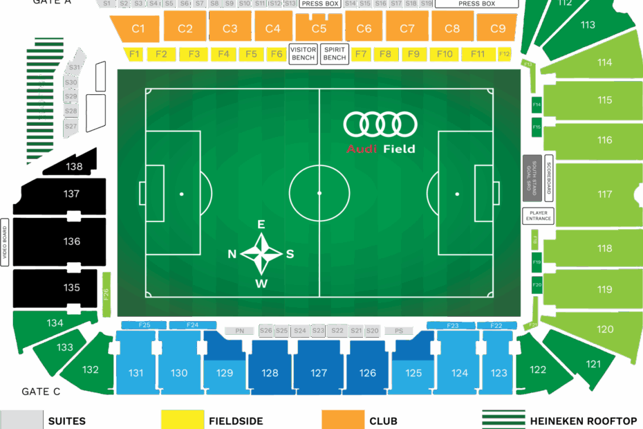 Audi Field Seating Chart Portal posgradount edu pe