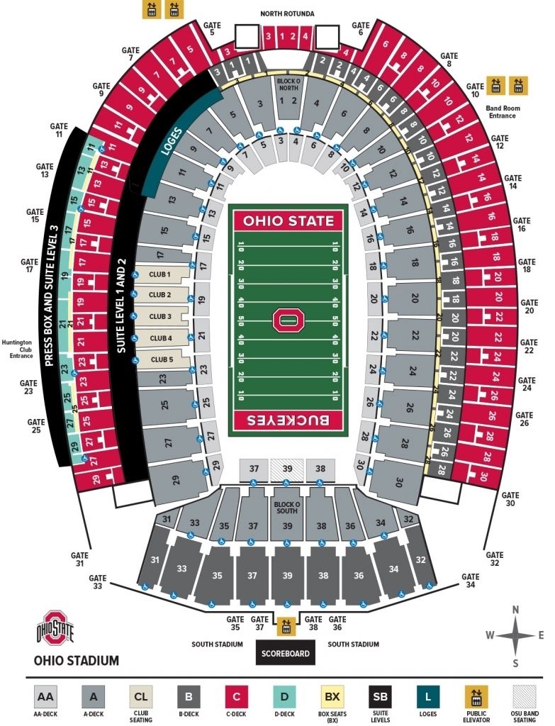 Awesome Along With Attractive Ohio State Stadium Seating Chart 