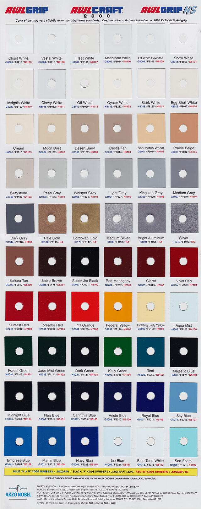 Awlgrip Marine Paint Color Chart Awlgrip High Gloss Polyurethane