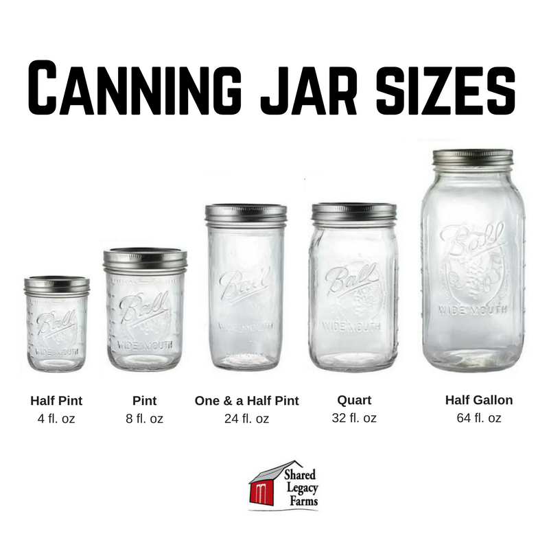 Ball Canning Jar Sizes