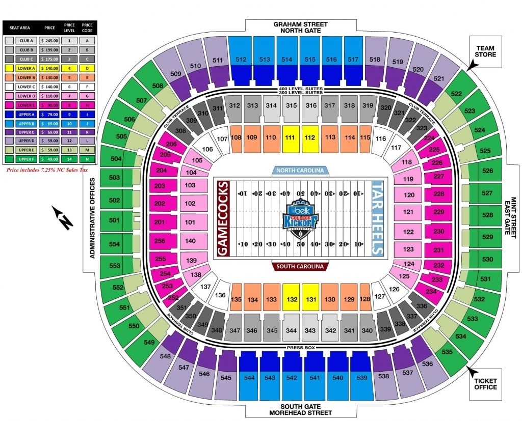 Bank America Stadium Seat View