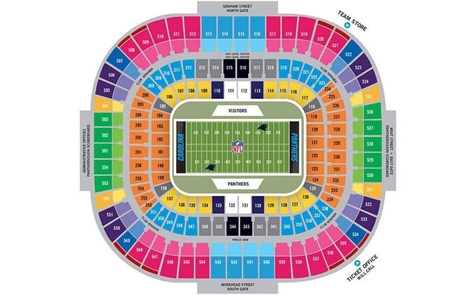 Bank America Stadium Seat View