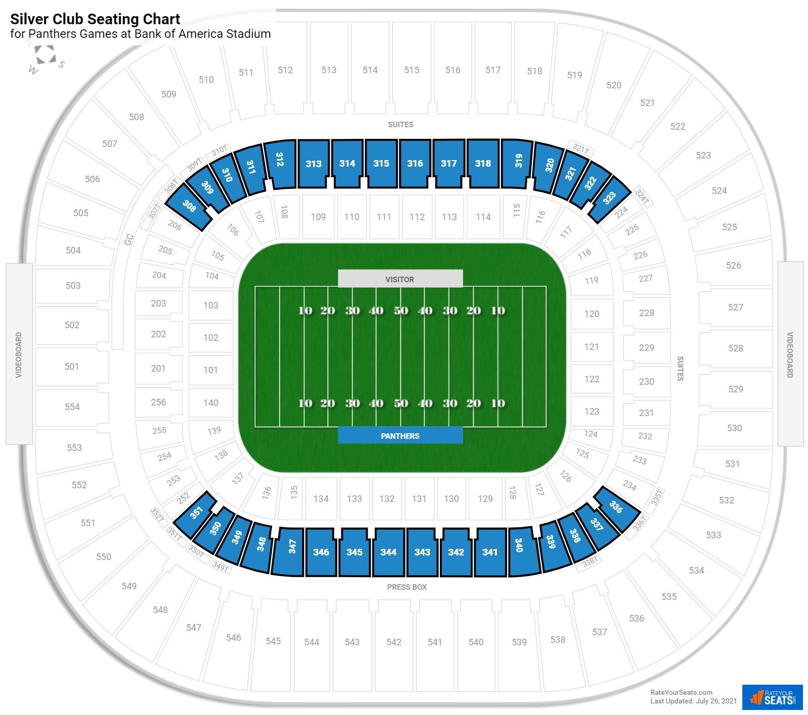 Bank Of America Stadium Seating Chart Viewership Numbers Infoupdate