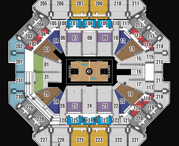 Barclay Center Seating Chart With Seat Numbers Portal posgradount edu pe