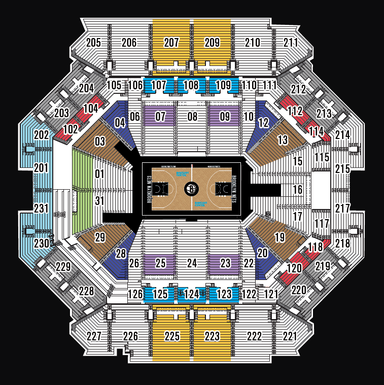 Barclay Center Seating Chart With Seat Numbers Portal posgradount edu pe