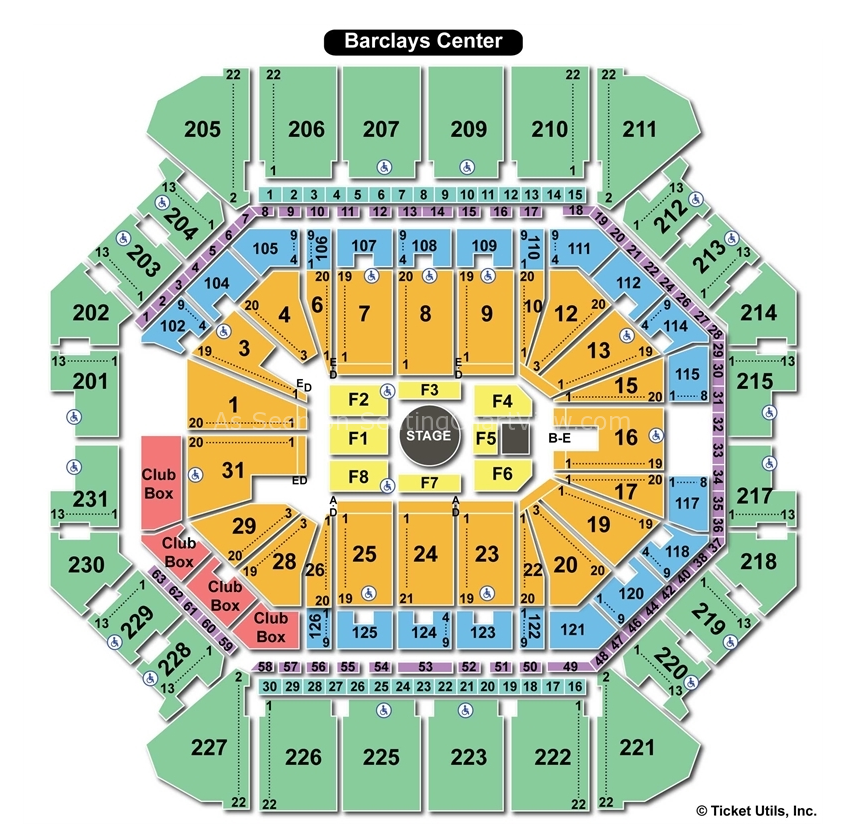 Barclays Center Brooklyn NY Seating Chart View