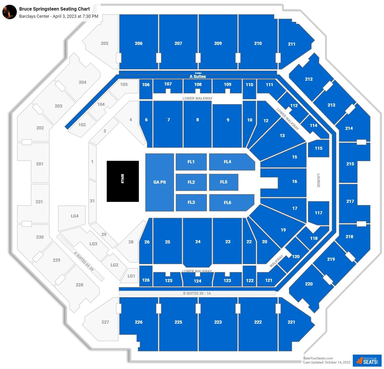 Barclays Center Concert Seating Chart RateYourSeats
