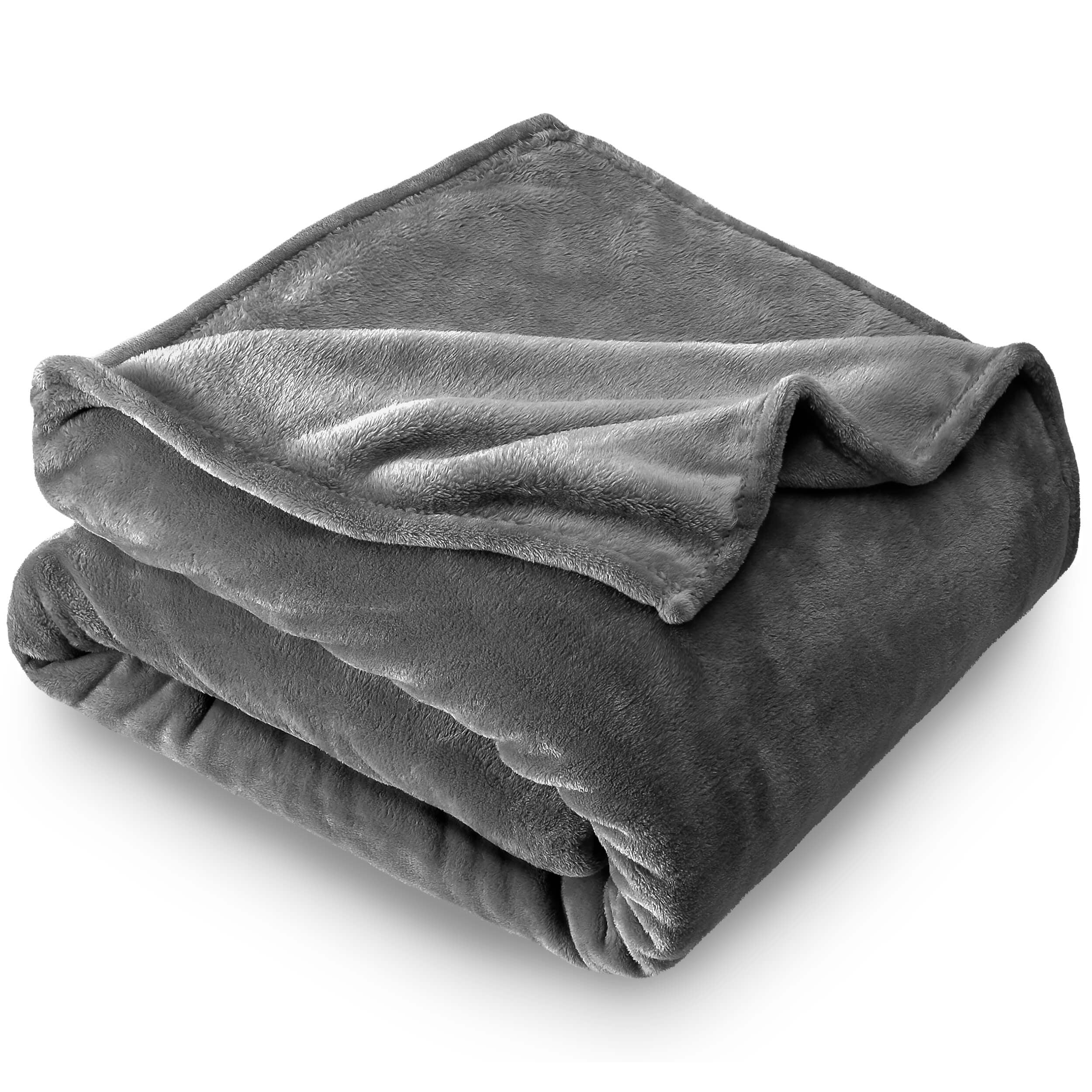 Bare Home Ultra Soft Microplush Velvet Blanket Luxurious Fuzzy Fleece 