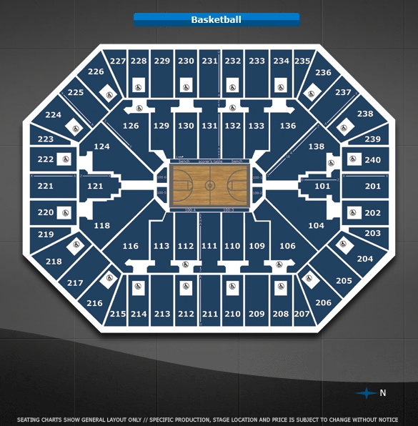 Basketball Thumb Map