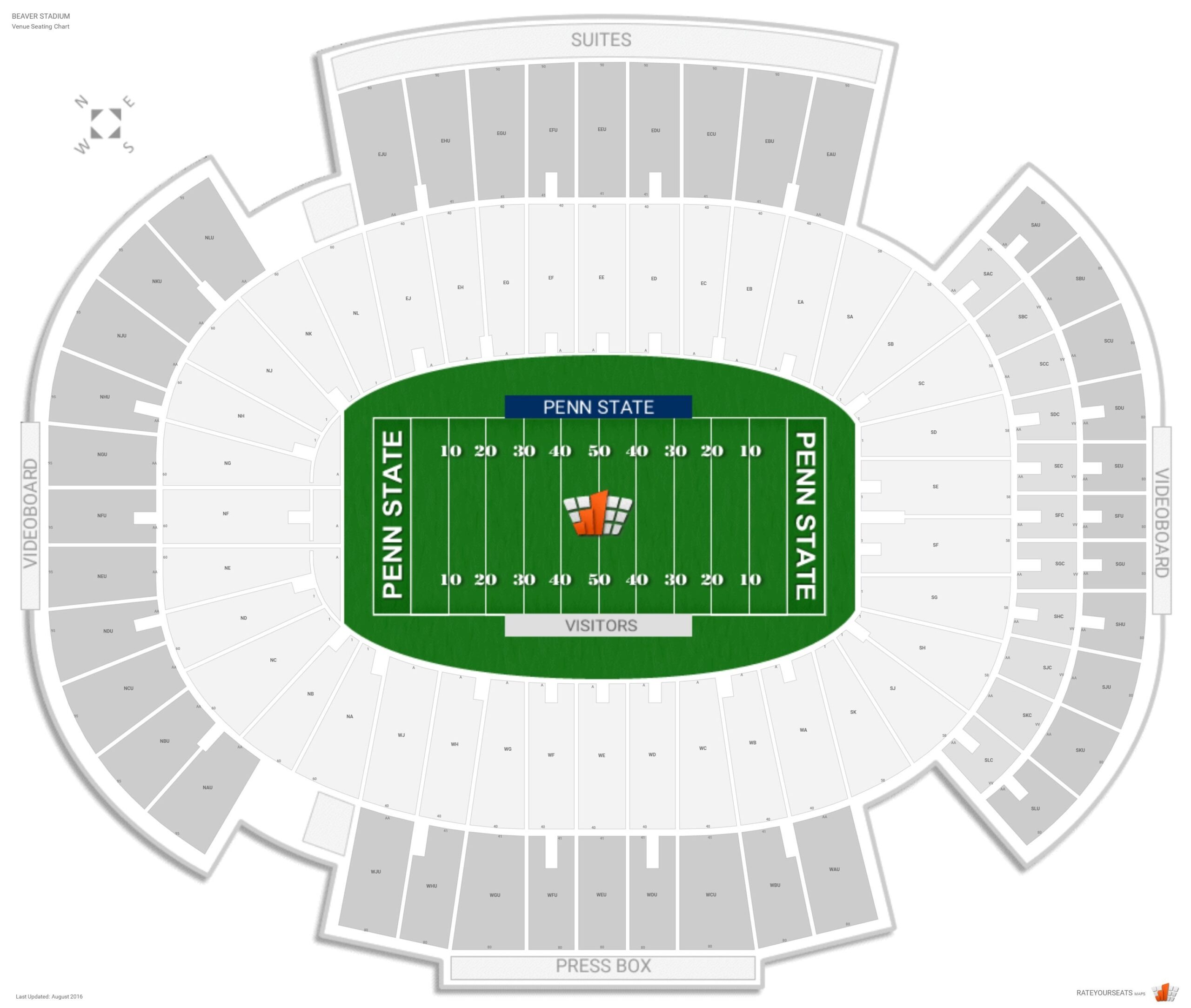Beaver Stadium Penn State Seating Guide RateYourSeats