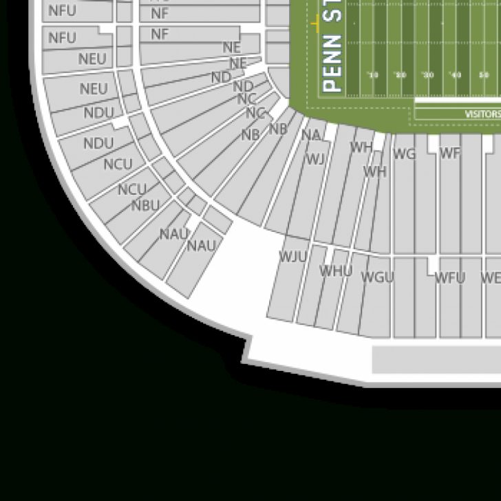 Beaver Stadium Seating Chart Map Seatgeek For Penn State Football 