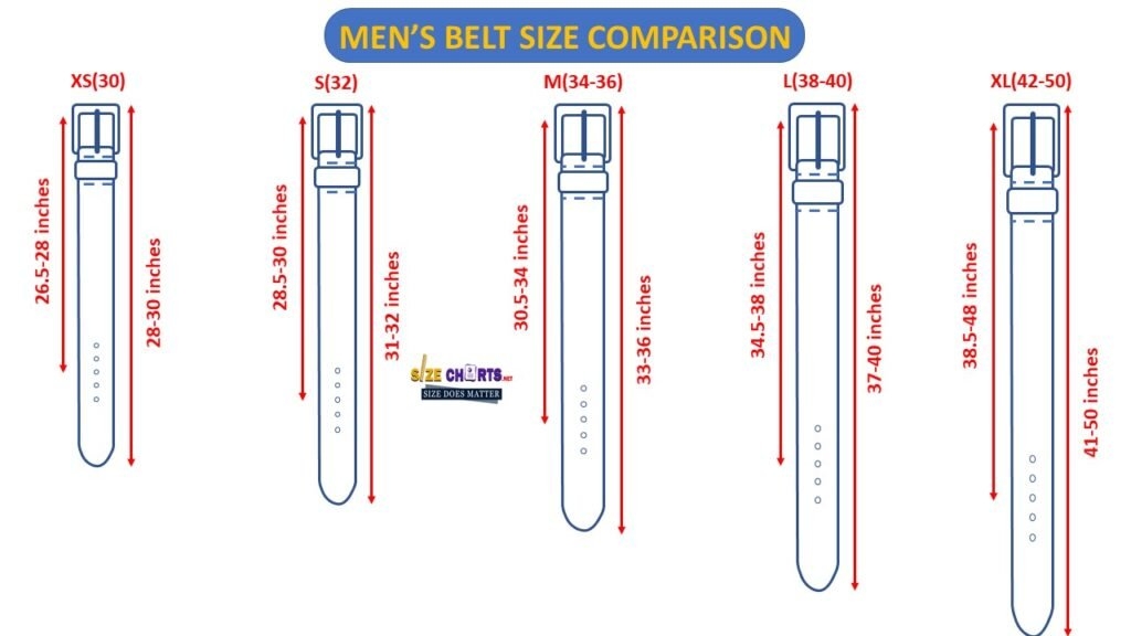 Belt Size Measurements For Men Women Kids Size Chart 