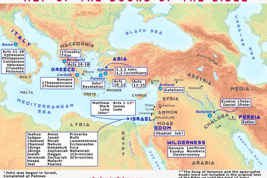 Biblical Maps And Charts Free Printable Bible Maps Charts And