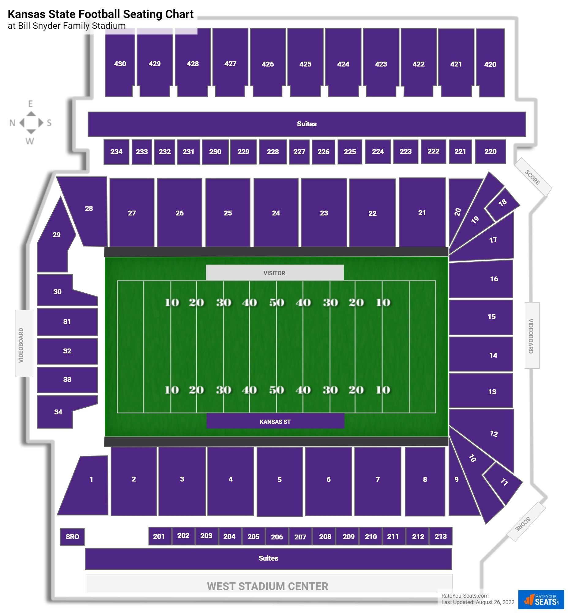 Bill Snyder Family Stadium Seating Chart RateYourSeats