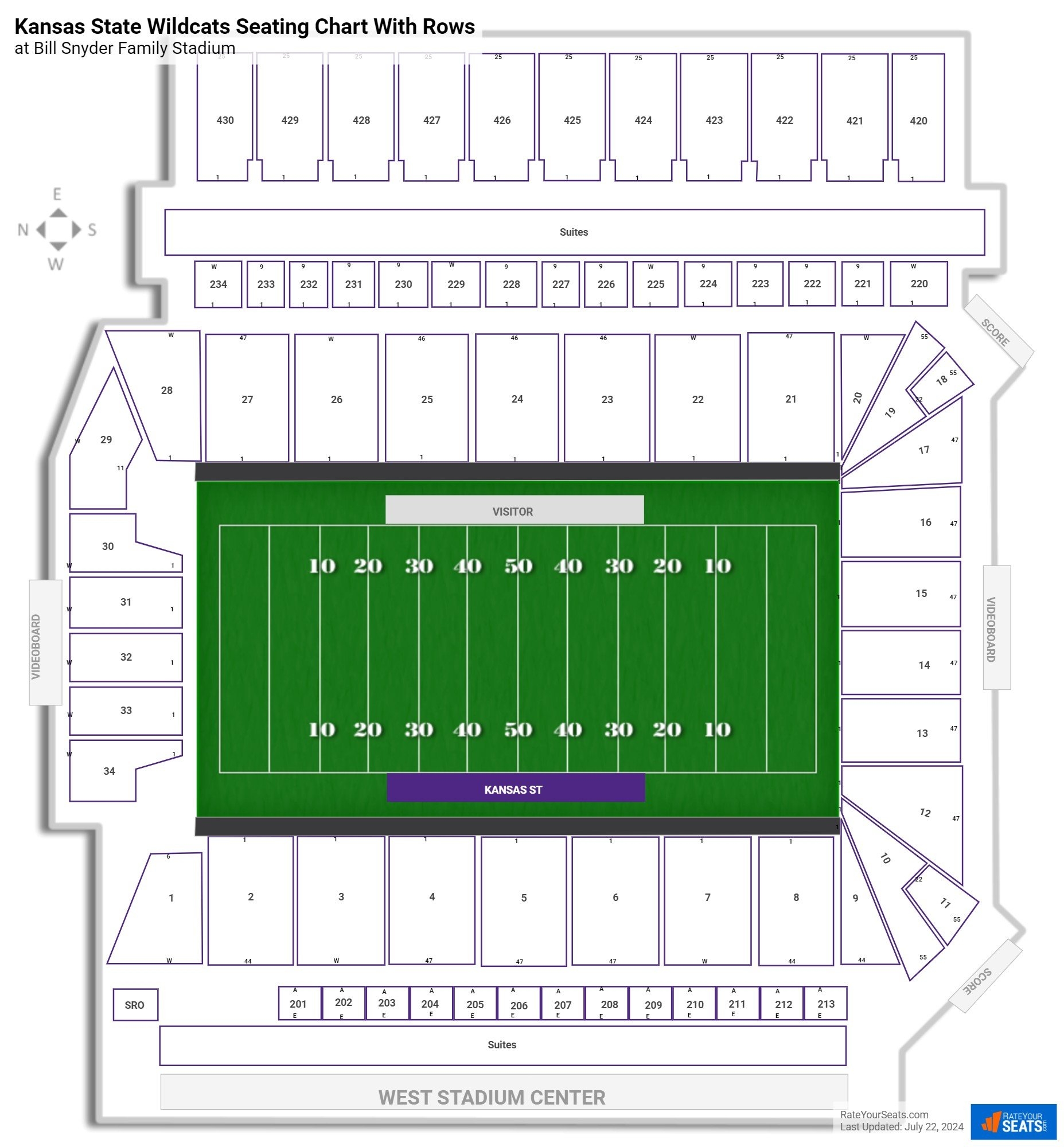 Bill Snyder Family Stadium Seating Chart RateYourSeats