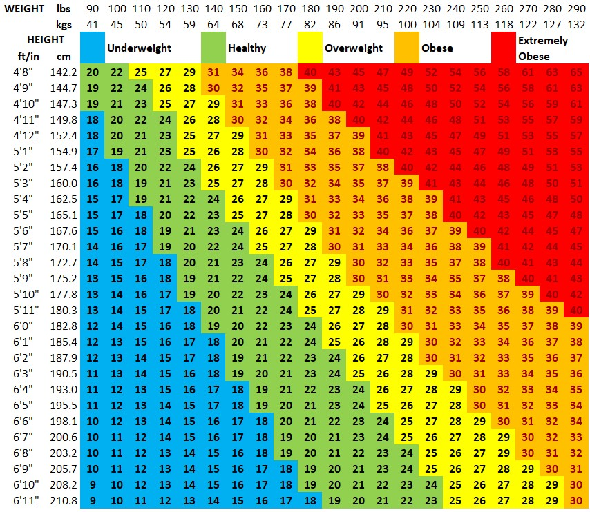 BMI Chart BMI Calculator