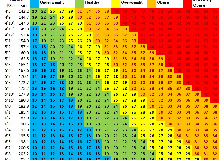 BMI Chart BMI Calculator